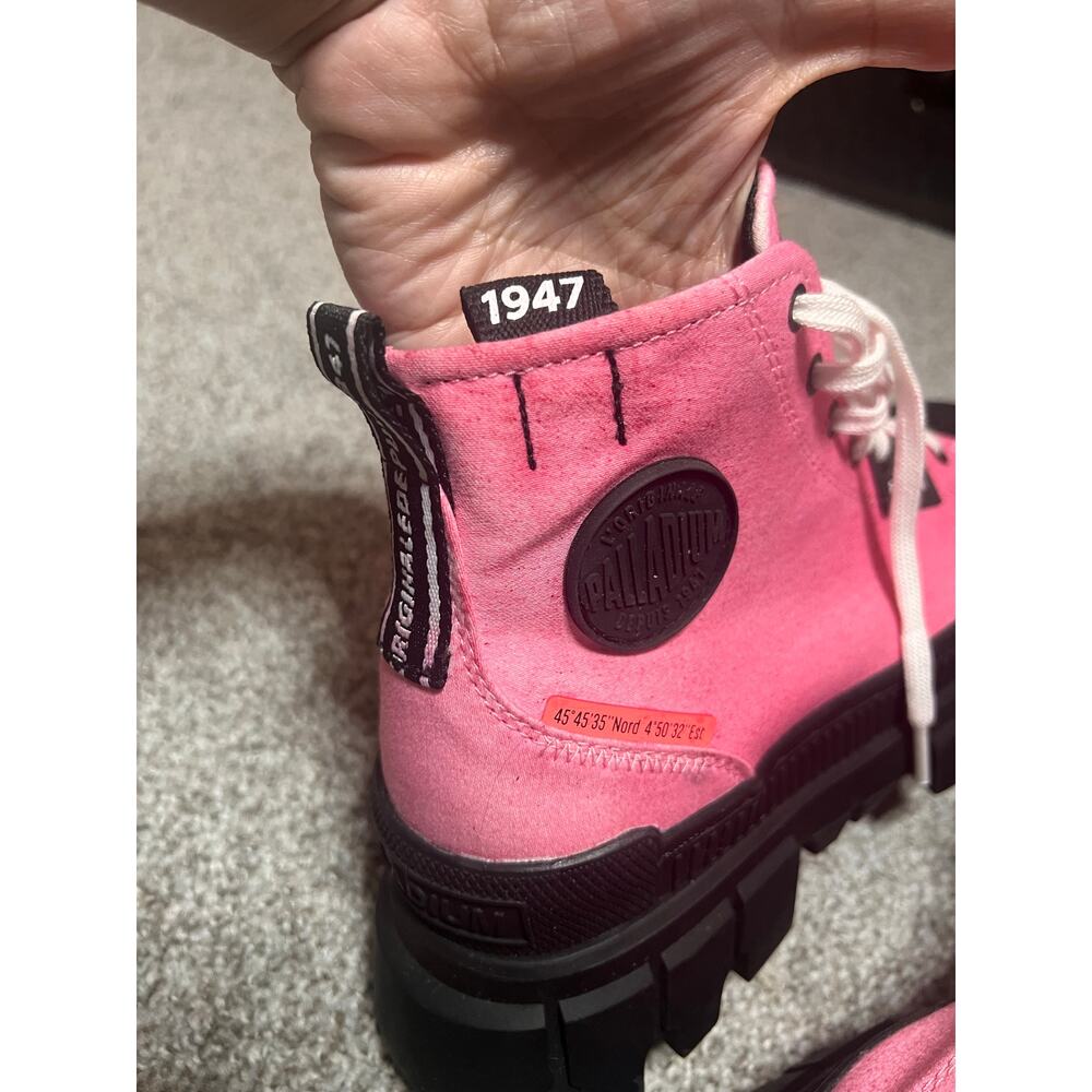 Palladium Revolt Hi Textile Pink Size 8.5 NWOB - Picture 5 of 7